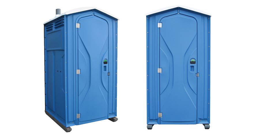 Long-term porta potty units on site in Laredo, Texas